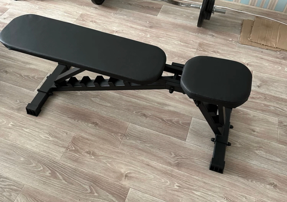 Скамья для жима Профи складная черная