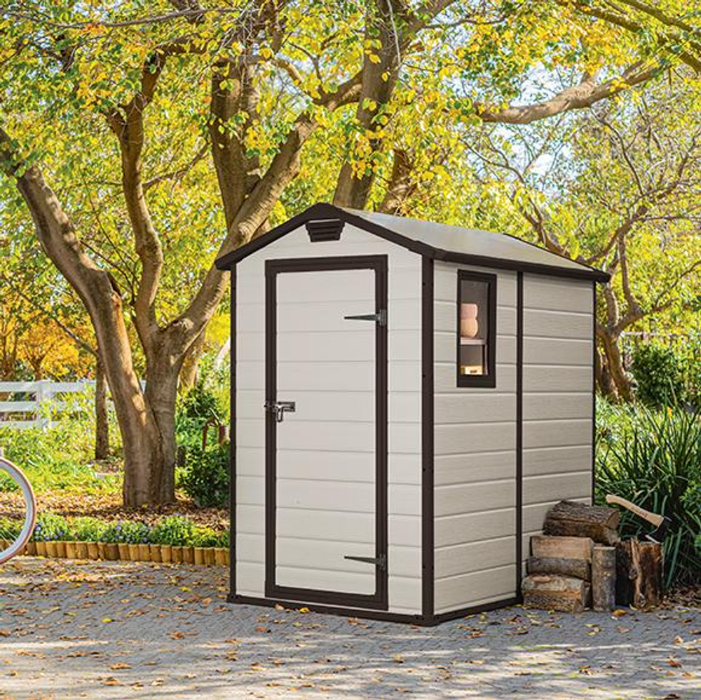 Пластиковый сарай Keter Manor 4x6 beige