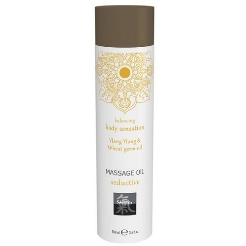 Массажное масло с ароматом иланг-иланга с добавлением масла зародышей пшеницы Shiatsu Massage Body Oil 100мл