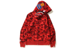 A Bathing Ape Color Camo Shark Full Zip Худи Ss23 красный