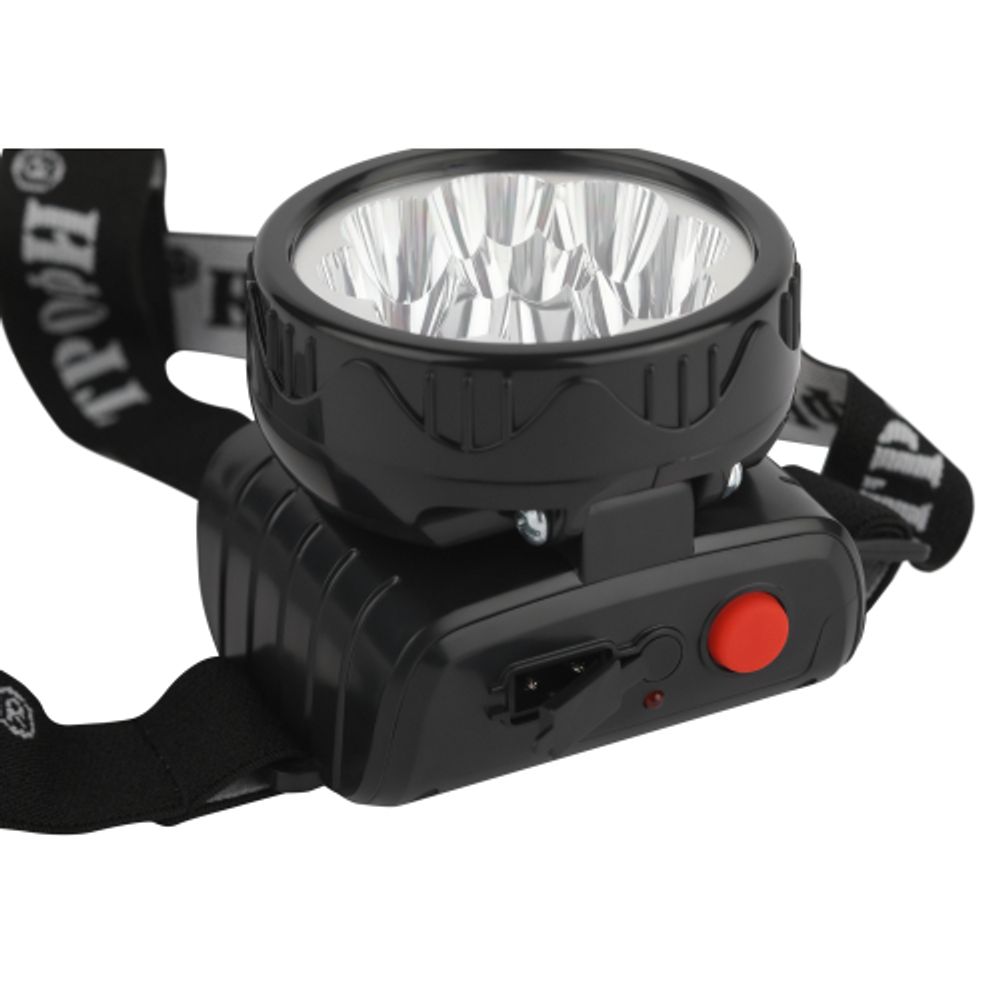 Фонарь налобный светодиодный Трофи TG9 аккумуляторный мощный яркий 2 режима черный | Налобные фонари