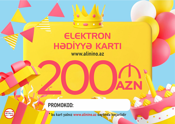 Elektron hədiyyə kartı  200 AZN