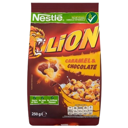 Сухой завтрак Nestle Lion Caramel и Chocolate Cereal (маленькая упаковка)