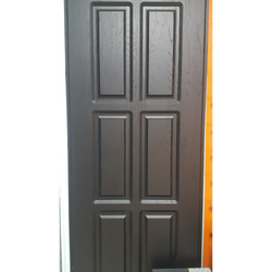 Входная дверь с зеркалом Лекс Сенатор 9 3К Ясень шоколад / №102 Бетон серый (светлый)