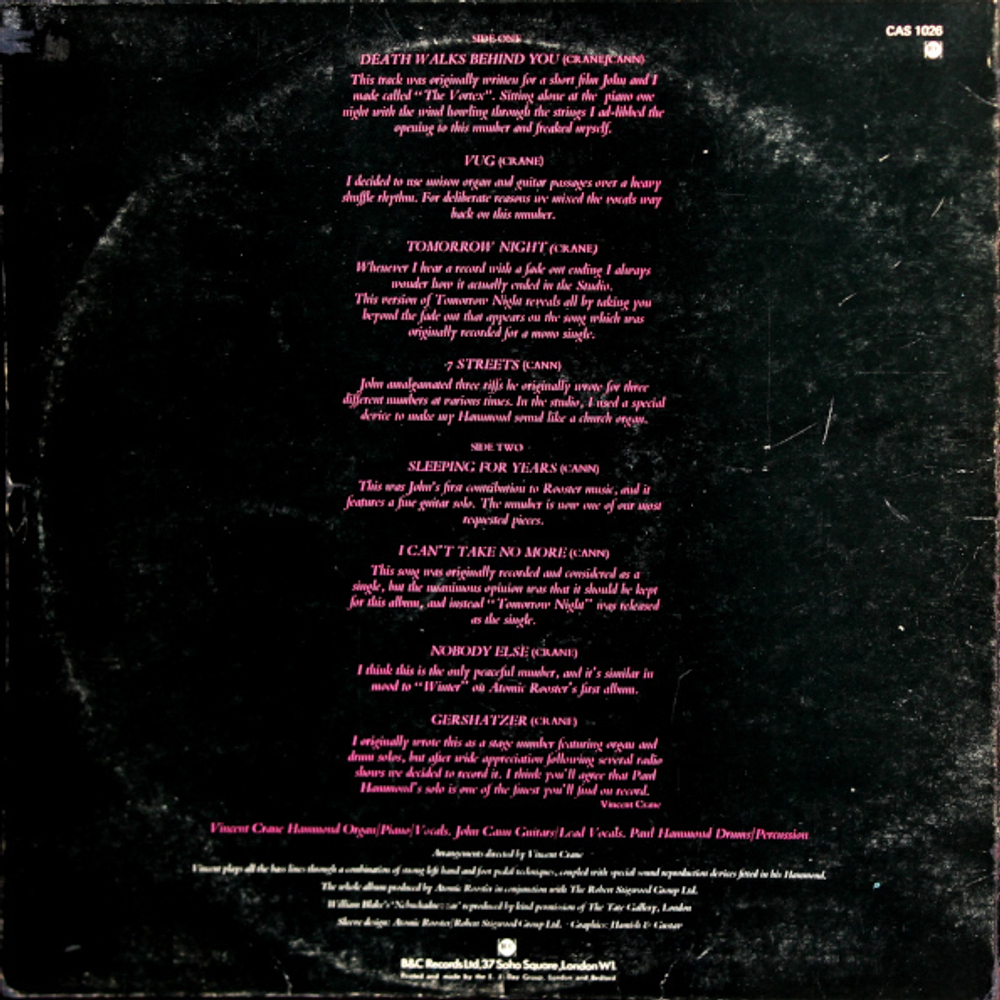 Atomic Rooster / Death Walks Behind You (LP)
