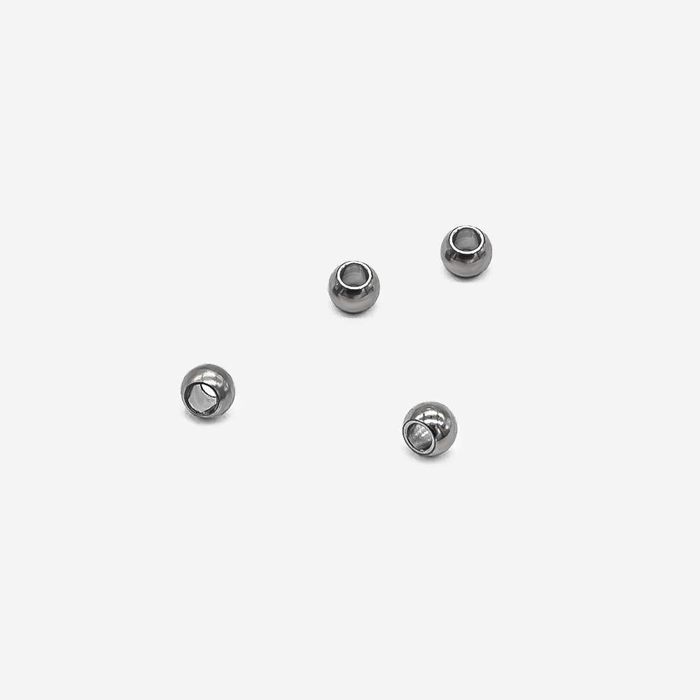 Бусина-разделитель 3мм, сталь без покрытия