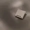 Накладка для розетки с заземлением, защитными шторками и крышкой, S70 Metal (платина) vlsm000810
