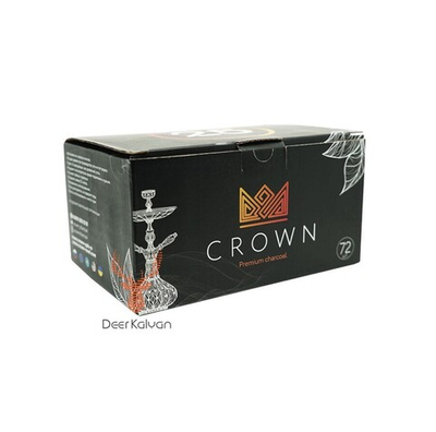 Уголь для кальяна "Crown" (25 мм.) 72 шт.