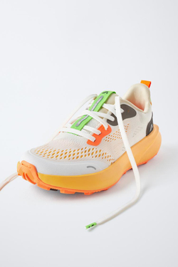 ZARA КРОССОВКИ, ОРАНЖЕВЫЙ