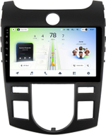 Магнитола для KIA Cerato 2 2008-2013 (климат, рамка черная) - Teyes CC4L монитор 9" IPS на Android 14, Snapdragon 662, CarPlay, 4G SIM-слот