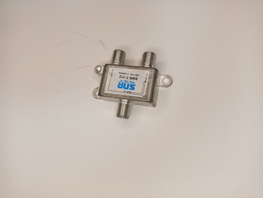 Ответвитель абонентский SNR-T-112 на 1 отвод, вносимое затухание IN-TAP 12dB.