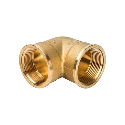 Отвод 90° с внутренней резьбой STOUT SFT 0013 - 1"1/2 (для стальных труб, латунь без покрытия)