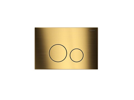 Кнопка смыва Акватек KDI-0000038 из нержавеющей стали, титановое золото матовое