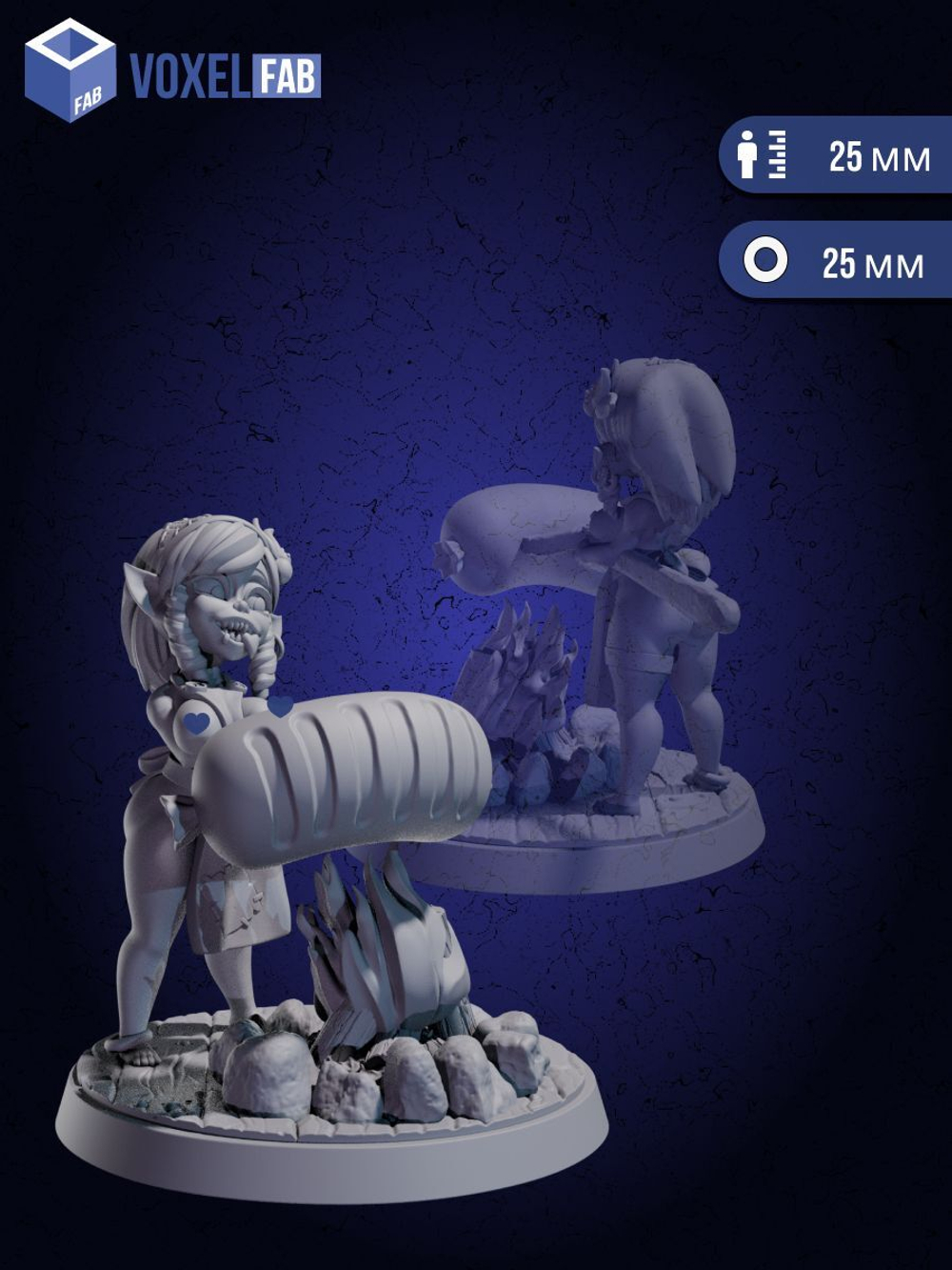 Озорницы Леса. Орки +18. Фигурки под покрас, DnD и настольных игр