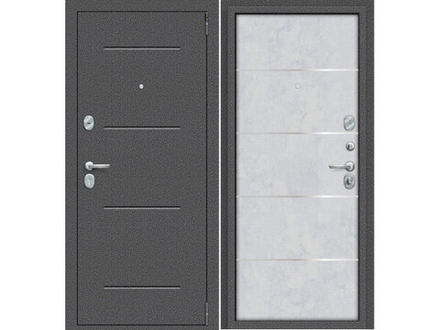 Дверь входная  Porta R-2 104/П50 Антик Серебро / Snow Art IMP-6