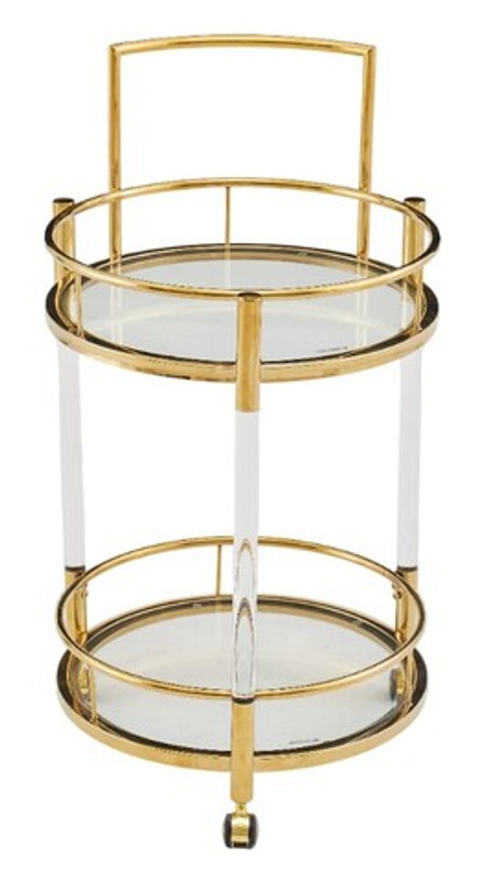 Столик сервировочный Ist Casa Моника, 54х88 см, акрил, золото