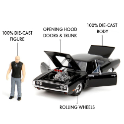 Jada Fast & Furious - Dodge Charger R/T металлический автомобиль 1:24 + фигурка 3205006 / артикул   3205006  / GTIN 4006333092466