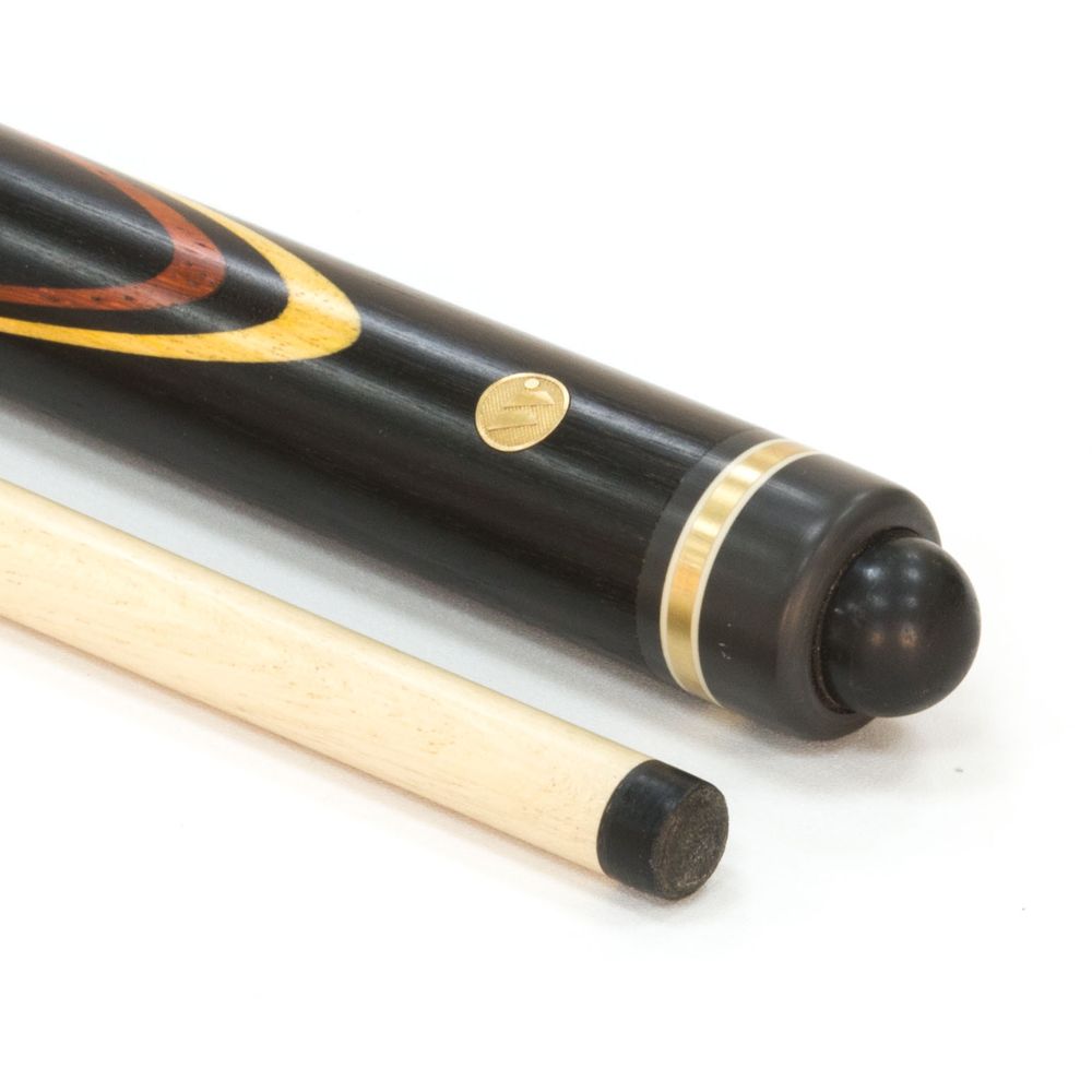 Кий для русского бильярда 2-pc "Классика" (падук, лимонник, граб) 19 запилов, инкрустация