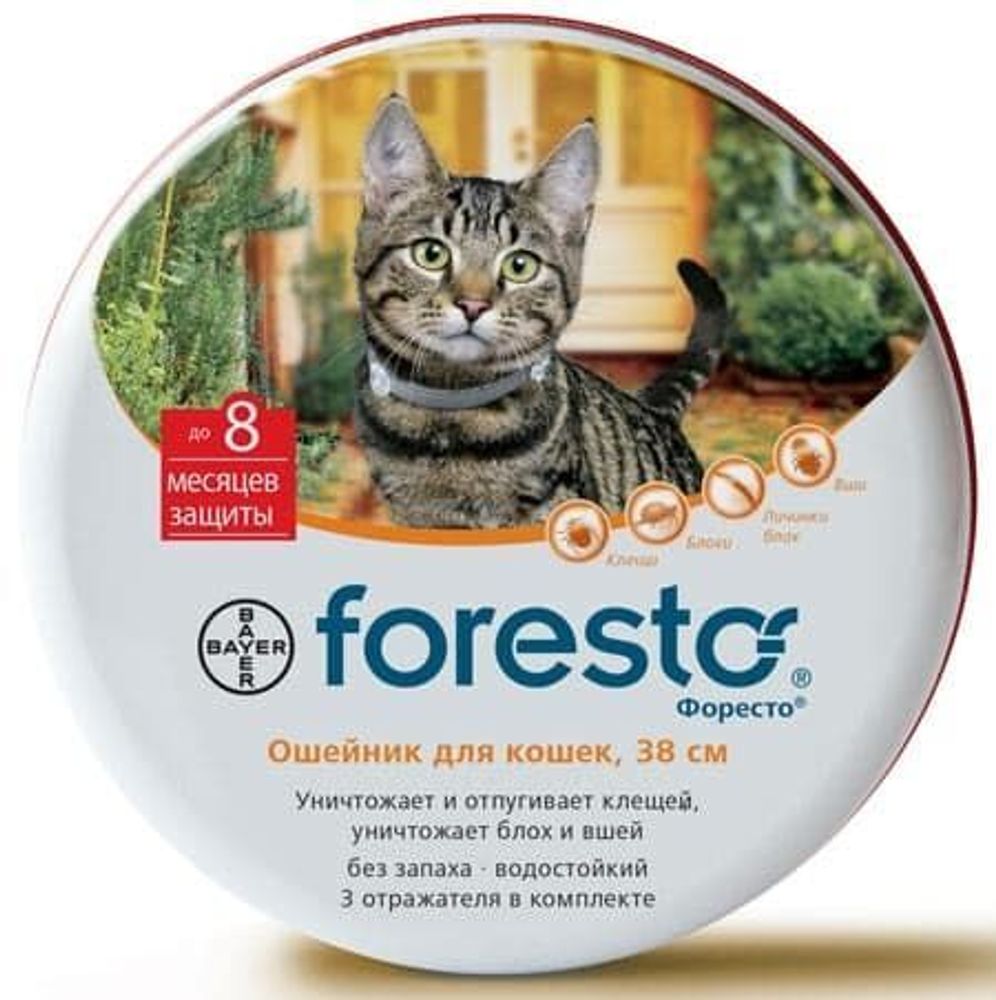 *Bayer Ошейник Форесто для кошек (Уценка)