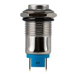 Кнопка антивандальная ø12 без фиксации (2с) выкл-(вкл) выпуклая (A12-B2) REXANT (в упак. 1шт.)
