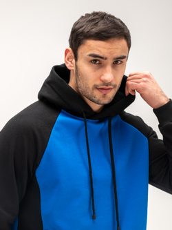 Костюм мужской спортивный. Синий/черный