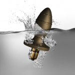 Анальная вибропробка Dominus - 11 см. (Цвет: бронзовый)