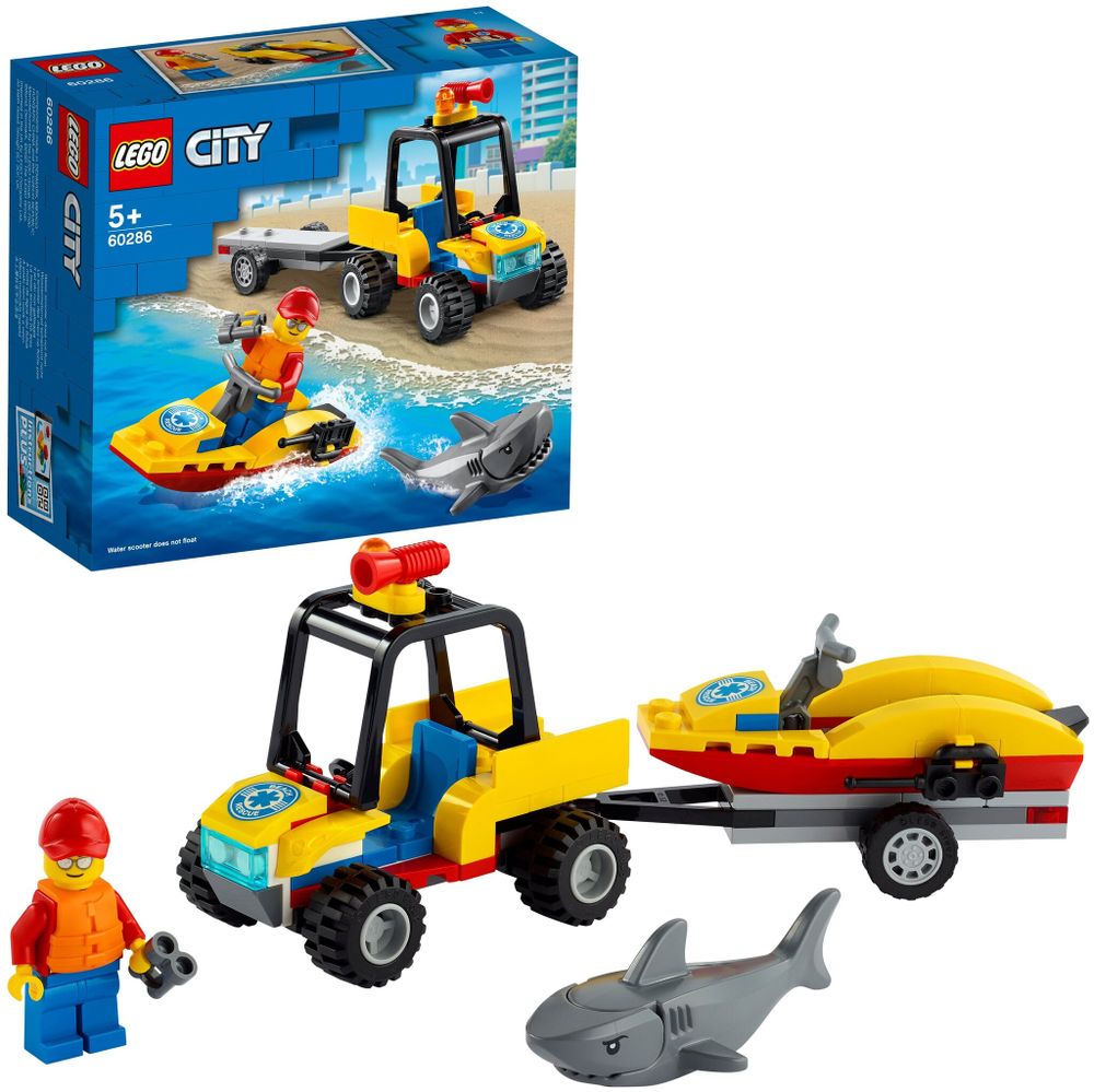 Конструктор LEGO City 60286 Пляжный спасательный вездеход