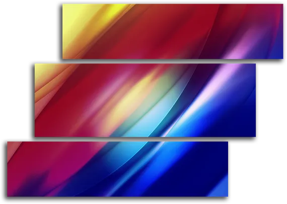 Модульная картина "Линии волны"