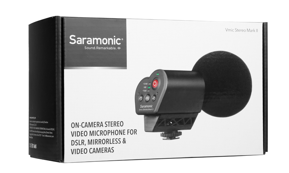 Микрофон Saramonic Vmic Stereo Mark II, стерео, 3,5мм TRS.