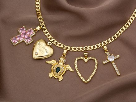 Подвеска "Черепашка" с фианитом, 25,8х27мм