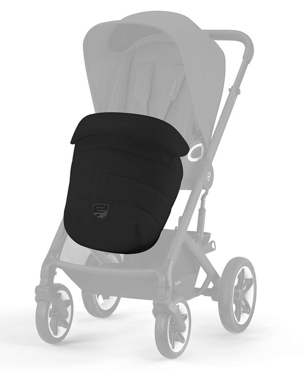 Коляска 2 в 1 Cybex Talos S Lux BLK Moon Black с дождевиком прогулочного блока