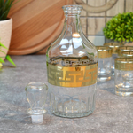 Набор 7 предметов (графин 500мл, 6 стопок) "Греческий узор"