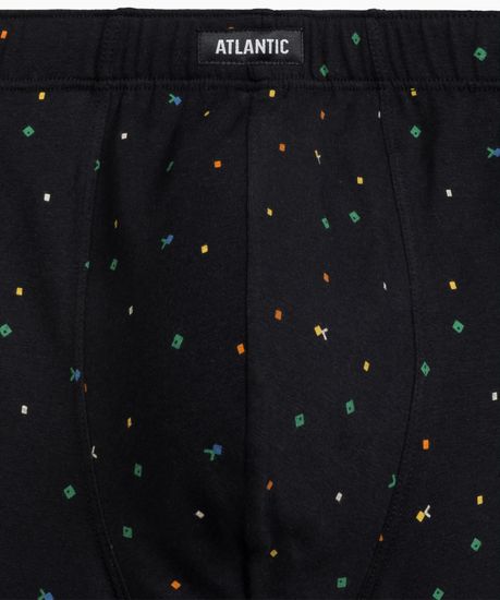 Трусы мужские боксеры (3шт), Atlantic 3MH-204, хлопок, черный + зеленый + графитовый