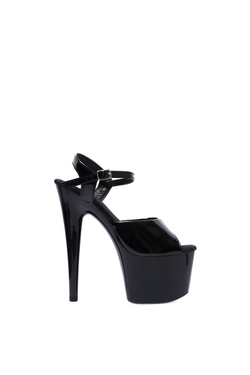 Босоножки Двойки черные лак - SHDS-002-2-lak-bl