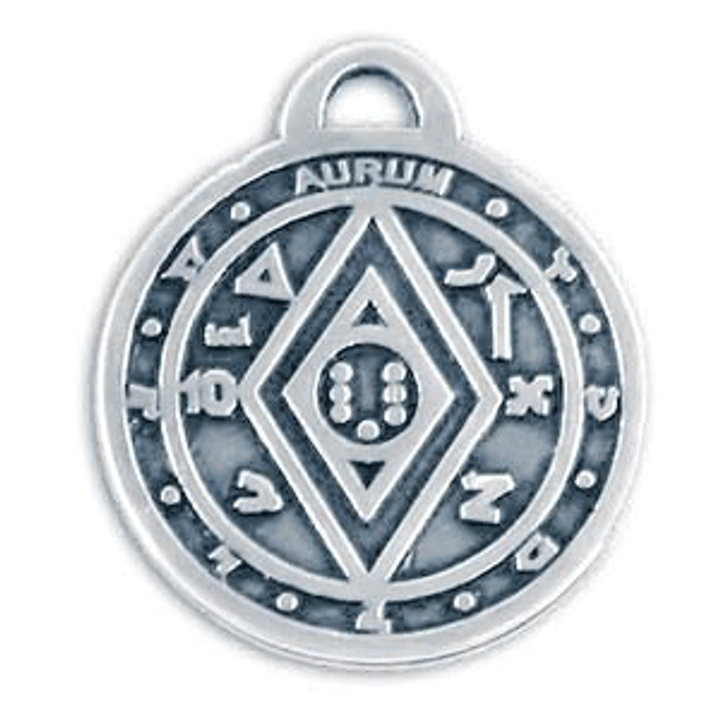 Амулет (The Cult) № 04 Магический пентакль Соломона, богатство, английское олово