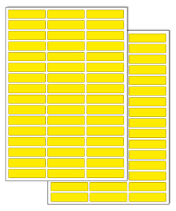 Желтые виниловые наклейки для маркировки Policomprint М13, 42х10 мм. 96 шт. Глянец.