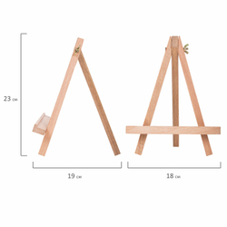 Мольберт настольный из бука 18х23 см, высота холста до 25 см, BRAUBERG ART CLASSIC, 192401