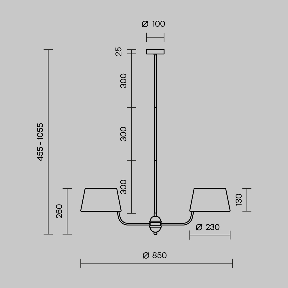 Подвесной светильник Modesto MOD360PL-06BS
