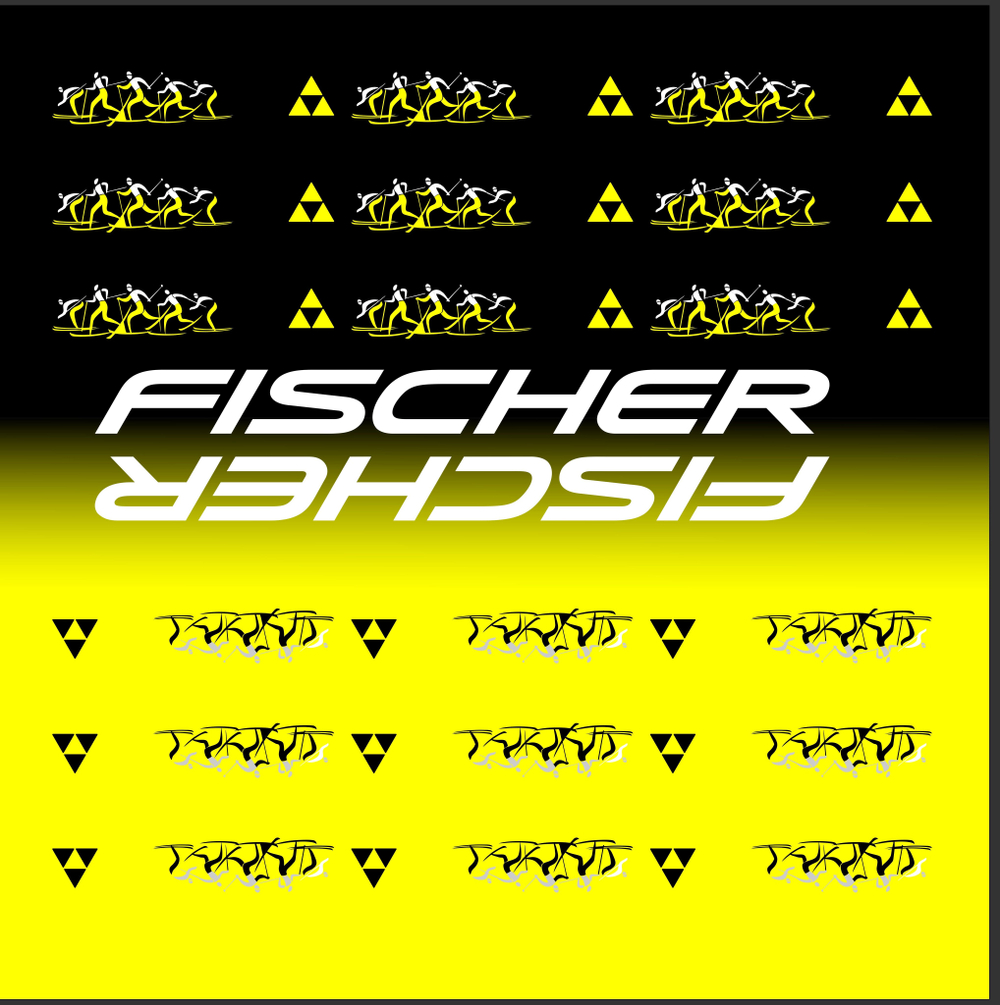 Бандана FISCHER Skiers черно-лимонный GR8202-103