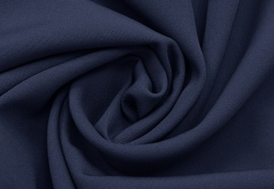 Ткань костюмная Креп Барби 210 гр/м2, 150 см, тёмно-синий