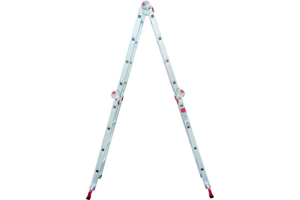 ЛЕСТНИЦА-ТРАНСФОРМЕР НОВАЯ ВЫСОТА 4Х4 АЛЮМИНИЕВАЯ ПРОФЕССИОНАЛЬНАЯ NV 3320