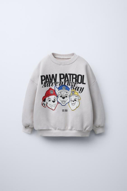 ZARA ТОЛСТОВКА С ПРИНТОМ «PAW PATROL»™, ЦВЕТ ЛЬДА