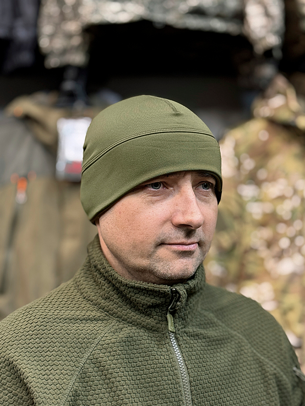 Шапка мужская Gongtex олива