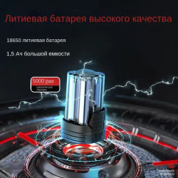 Шуруповерт аккумуляторный, Бесщеточная дрель-шуруповерт, 2 АКБ 1.5 Ач, 1400 об/мин, 60 Нм