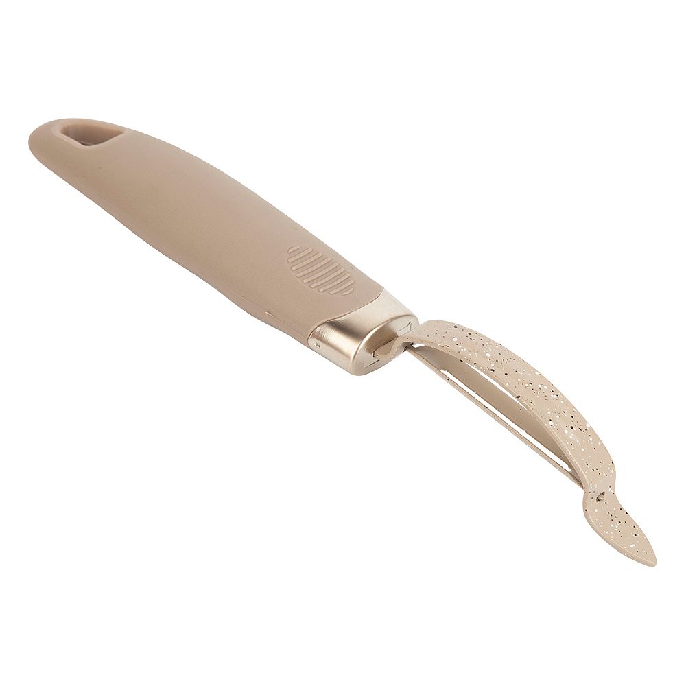 Овощечистка "Гранит" бежевый 21х3х3см (нержавеющая сталь с покрытием)