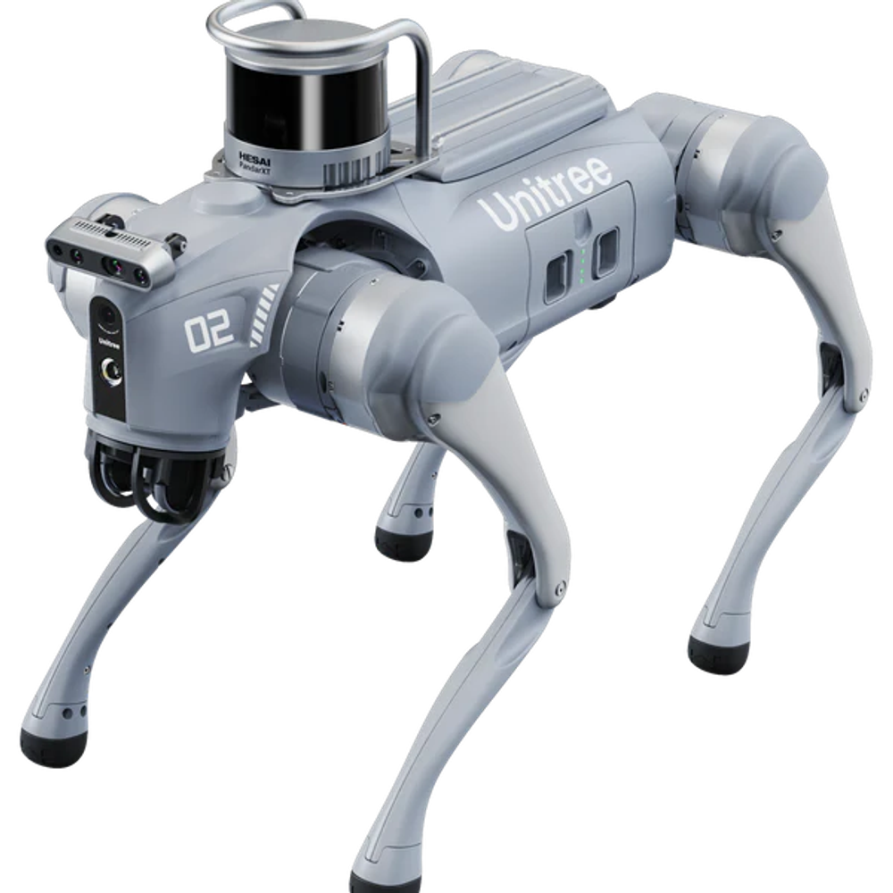 Бионический четырехопорный робот Unitree Go2 EDU Plus c лидаром Hesai XT16