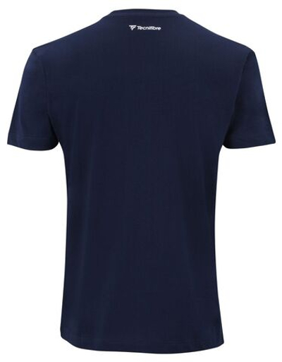 Мужская теннисная футболка Tecnifibre Club Cotton Tee - marine
