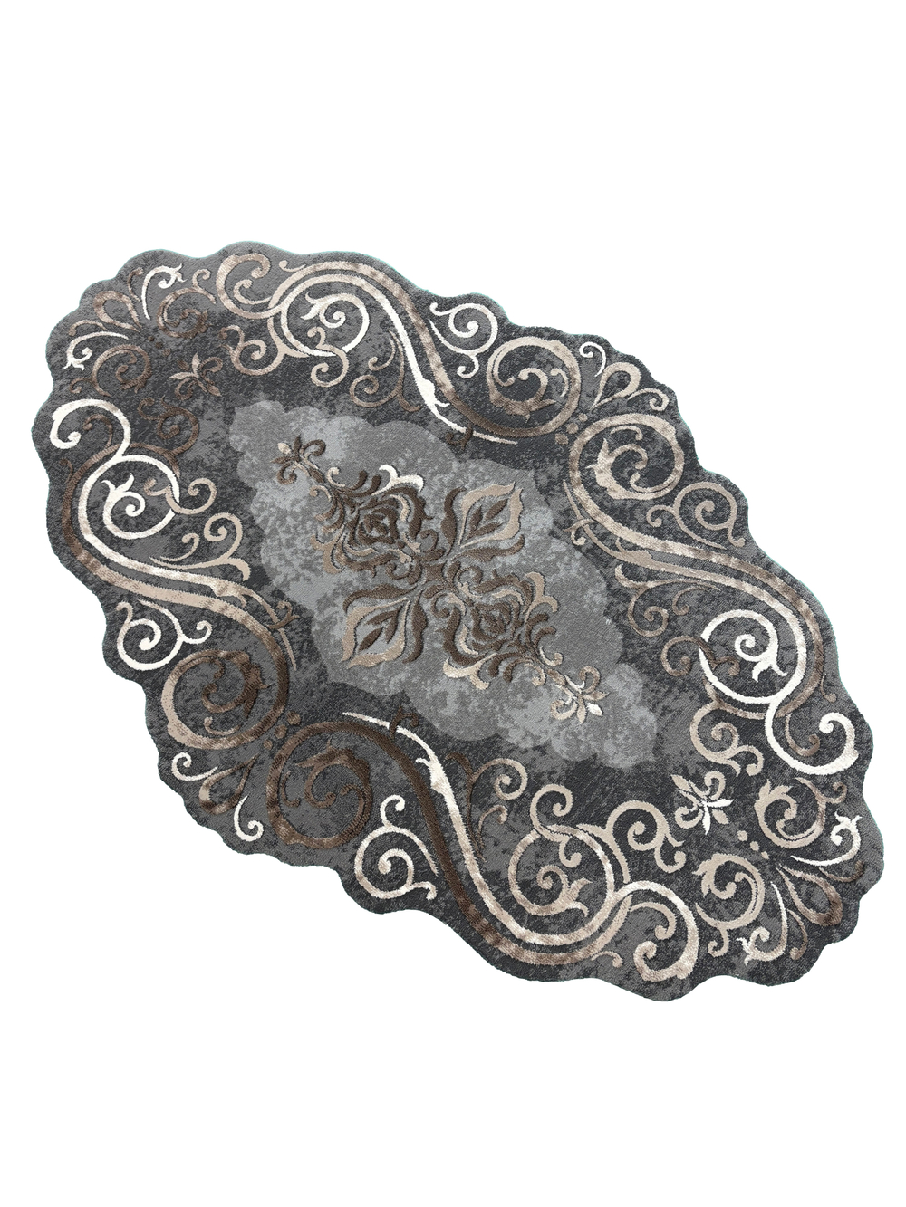 Ковер Safir 00858C Grey/Brown Нестандартная (0.78 x 1.5)