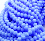 БН017НН23 Хрустальные бусины "рондель", цвет: сиренево-голубой непрозрачный, 2х3 мм, 95-100 шт.