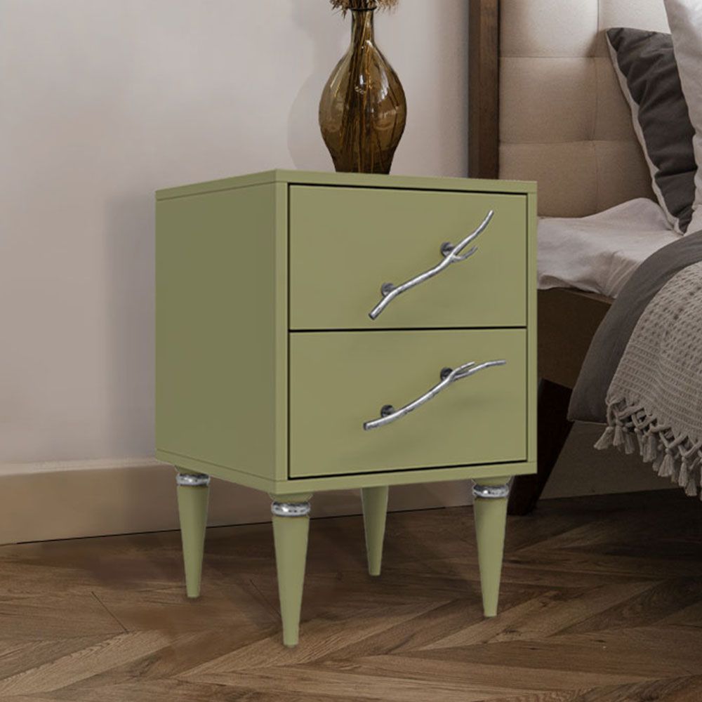 Тумба Арт Колор matte Классик Сильвер Зеленая олива матовая